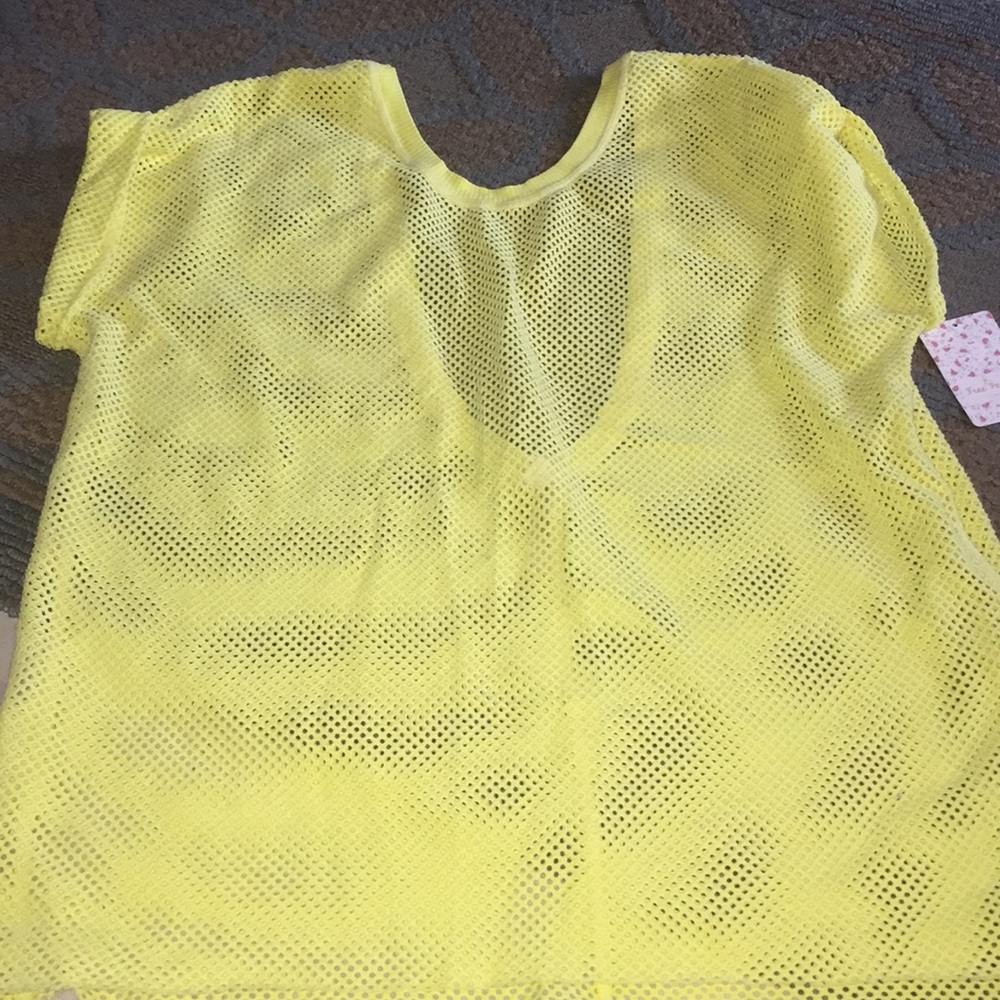 Free people mesh low back top